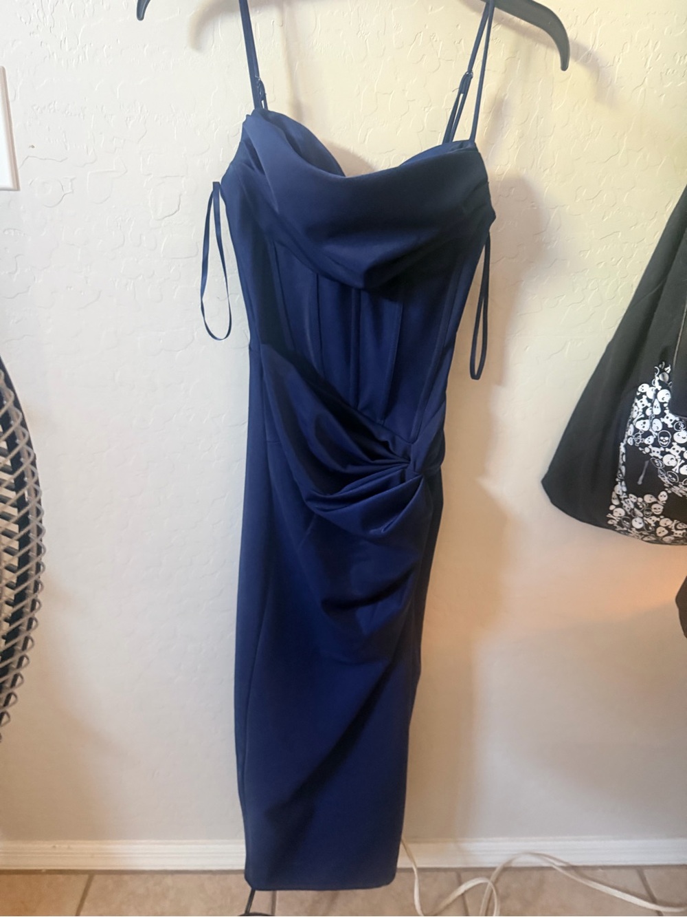 Size 3/4 Alex & Sophia Navy Blue Midi Dress